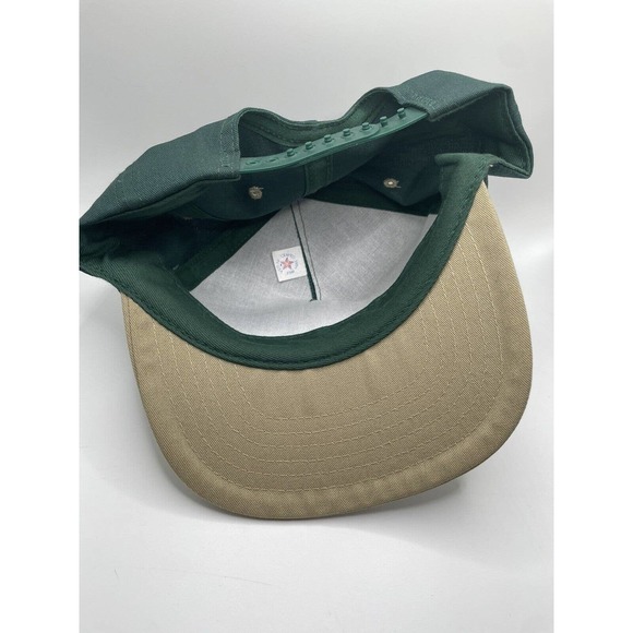 Vintage Trucker Hat Snapback Cap Men’s Green Beige Panhandle Eastern Pipeline - Picture 5 of 6
